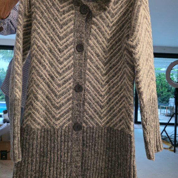 Maryline Italian Wool Blend Sweater Cardigan - Picture 10 of 15